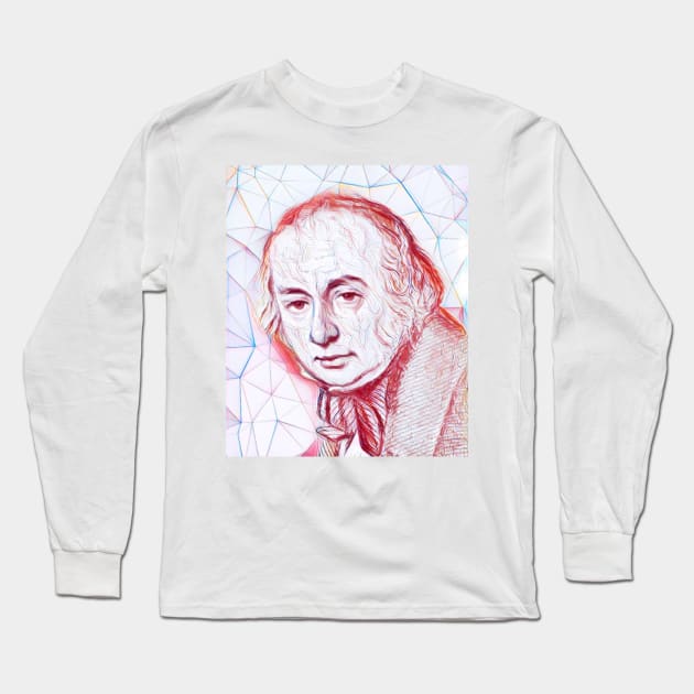 Isambard Kingdom Brunel Portrait | Isambard Kingdom Brunel Artwork Long Sleeve T-Shirt by JustLit